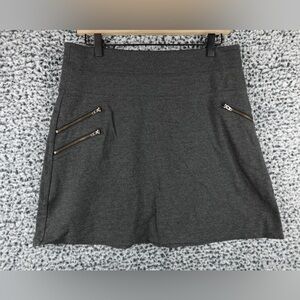 Athleta Ponte Moto Skirt — Charcoal Gray Size 10 🖤
